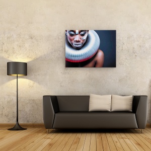 Tablou Canvas - Regina De Gheata, Portret, Moda, Metal, 50 x 70 cm - Img 2