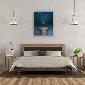 Tablou canvas - Sari, Lac, Apa, Om, Sport, 60 x 75 cm - Img 3