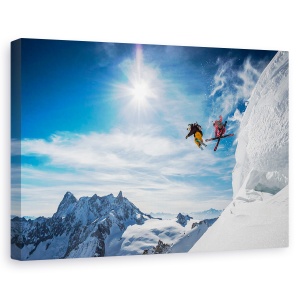 Tablou canvas - Sarituri, Actiune, Alpii, Chamonix, Extrem, Franta, 40 x 60 cm