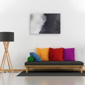 Tablou canvas - Semne, Islanda, Mare, Nisip, Semn, Fotocreare, 60 x 90 cm - Img 2