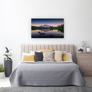 Tablou canvas - Serenitate, Canada, Stancosi, Banff, Munte, Lac, 50 x 80 cm - Img 3