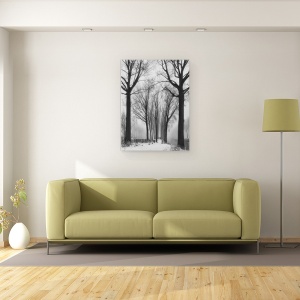Tablou canvas - Si Apoi Vine Iarna, Belgia, Flandra, Canale, Ceata, Zapada, 60 x 80 cm - Img 2