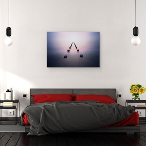 Tablou canvas - Singur In Liniste, Peisaj Marin, Matasos, Laptos, 80 x 120 cm - Img 4