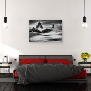 Tablou canvas - Stanci Islandeze, Vik, Mono, 60 x 90 cm - Img 3