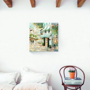 Tablou canvas decorativ abstract cu tematică stradală 60x60 cm