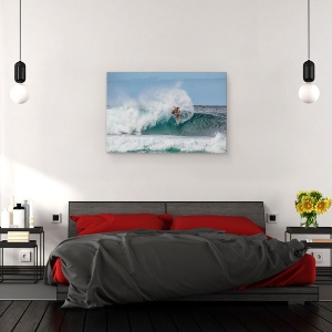 Tablou canvas - Surf 2, Hawaii, Ohau, Plaja, Nord, Surf, 80 x 120 cm - Img 3