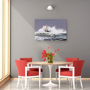 Tablou canvas - Surfer, Actiune, Surfer, Bord, Val, 40 x 60 cm - Img 4