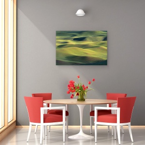Tablou canvas - Teren De Vis, Palouse, Campuri, Dimineata, Lumina, Peisaj, 40 x 60 cm - Img 4