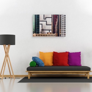 Tablou canvas - Tetris Colosal, New York, Oras, Arhitectura, 80 x 120 cm - Img 2