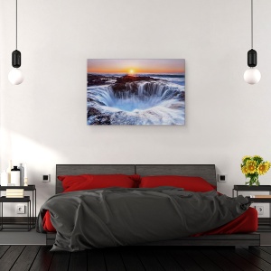 Tablou canvas - Thors, Coasta, Oregon, Apus De Soare, Peisaj Marin, Peisaj, 40 x 60 cm - Img 3