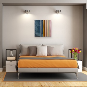 Tablou canvas - Tine Directia, Arhitectura, Curcubeu, Abstract, Linii, Culoare, 60 x 60 cm - Img 3