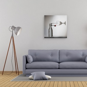 Tablou canvas - Toarna, Conceptual, Beat, Sticla, Iluzie, Apa, 90 x 90 cm - Img 2