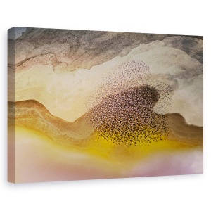 Tablou canvas - Traversarea Lacului Natron, Flamingo, Culoare, Inima, Pasari, 60 x 90 cm