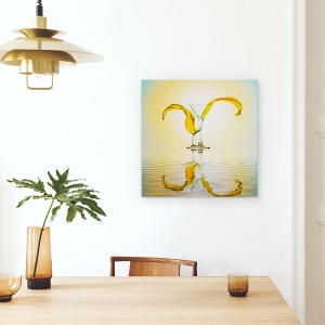 Tablou canvas - Tu Si Eu, Sticla, Strop, Apa, Reflectie, Compozit, 90 x 90 cm - Img 4