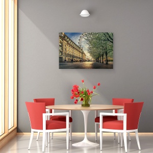 Tablou canvas - Ultimele Zile La London Eye, Marea Britanie, Strada, Oameni, Textura, 40 x 60 cm - Img 4