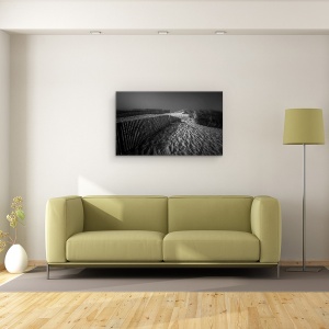 Tablou canvas - Unde Se Afla Umbrele, Rasarit De Soare, Infrarosu, Ir, Plaja, Atlantic, 50 x 80 cm - Img 2