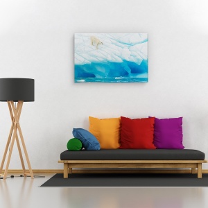 Tablou canvas - Urs polar, Nature, Natura, Salbatic, Ghetar, 60 x 90 cm - Img 2