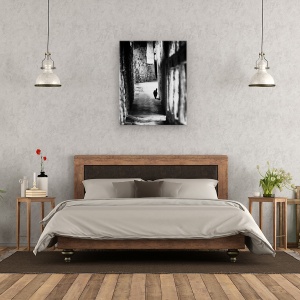 Tablou canvas - Vanator Tacut, Pisica, Intuneric, Vanatoare, Alee, Animal, 60 x 75 cm - Img 3