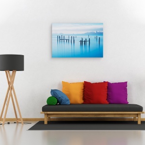 Tablou canvas - Vechiul Debarcader Din Sausalito, San Francisco, California, Peisaj Marin, 60 x 90 cm - Img 2