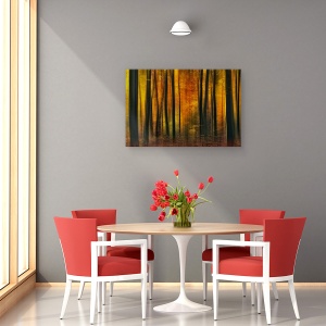Tablou canvas - Venirea Toamnei, Padure, Peisaj, Frunza, 40 x 60 cm - Img 4
