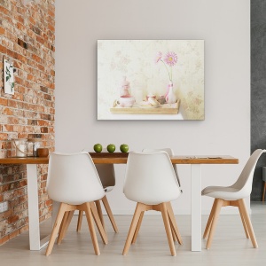 Tablou canvas - Vintage Dulce, Pastel, Moale, Gogoasa, Mic Dejun, 60 x 80 cm - Img 4