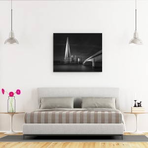 Tablou canvas - Vis Lucid - Ciobul & Podul Londrei, Peisaj Urban, Oras, Arhitectura, Pod, 60 x 75 cm - Img 3