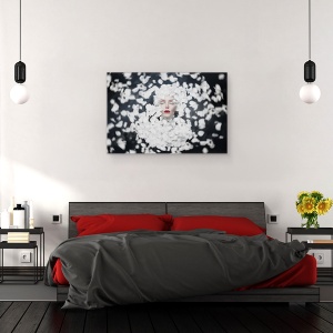 Tablou canvas - Visand la Primavara, Ochii Inchisi, Primavara, Petale, Floare, 80 x 120 cm - Img 3