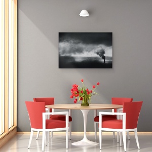 Tablou canvas - Vizitatori Tarzii, Stare De Spirit, Emotie, Sentiment, Cereale, Granulat, 40 x 60 cm - Img 4