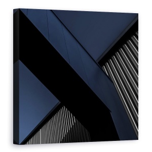 Tablou canvas - X Factor, Abstract, Diagonal, Metal, Linii, Conducte, Industrial, 60 x 60 cm