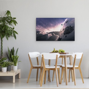 Tablou canvas - Zboara Pentru O Vreme, Vogel, Slovenia, Alpi, Purpuriu, 50 x 80 cm - Img 4