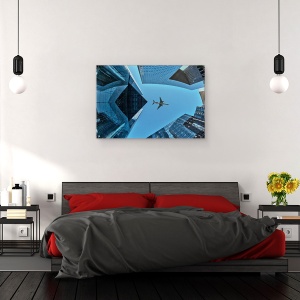 Tablou canvas - Zburand Peste , Aparare, Aviatie, 40 x 60 cm - Img 3