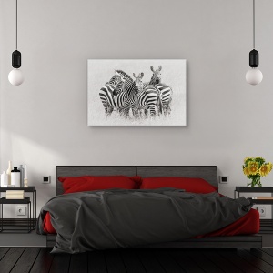 Tablou canvas - Zebre, Nature, Savana, Africa, Safari, 60 x 90 cm - Img 3