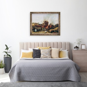 Tablou inramat - A Provost - Dezastru pe calea ferata intre Versailles si Bellevue, 70 x 90 cm - Img 3