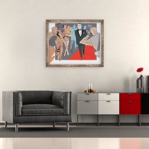 Tablou inramat - A.Richard Allen - Covor rosu, 2009, 50 x 60 cm - Img 2
