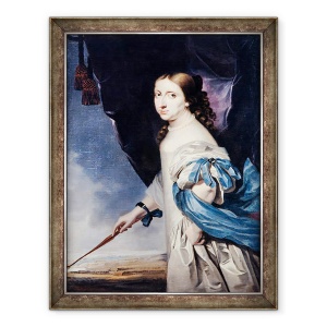 Tablou inramat - Abraham Wuchters - Portret De Regina Christina A Suediei, 60 x 80 cm