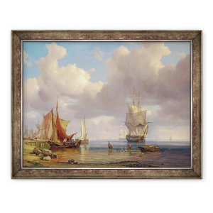 Tablou inramat - Adolf Vollmer - Marea Calma, 60 x 80 cm
