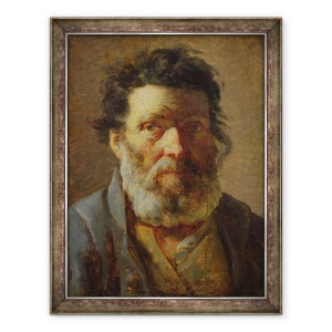 Tablou inramat - Adolphe-Felix Cals - seful unui batran, 70 x 90 cm