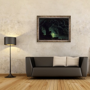 Tablou inramat - Albert Bierstadt - The Blue Grotto, 60 x 80 cm - Img 2