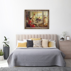 Tablou inramat - Albert Lynch - Femei care iau ceai, 70 x 90 cm - Img 3