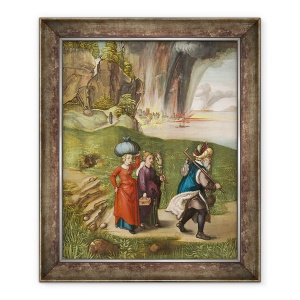 Tablou inramat - Albrecht Durer - Lot si fiicele sale, 70 x 85 cm