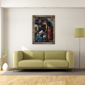 Tablou inramat - Albrecht Durer - Nasterea lui Hristos, 60 x 80 cm - Img 2