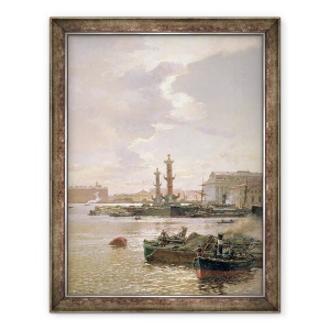 Tablou inramat - Aleksandr Karlovich Beggrov - Bursa de Valori din Sankt, 60 x 80 cm