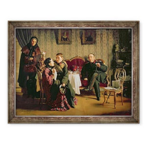 Tablou inramat - Aleksei Ivanovich Korzukhin - Ziua despartirii, 60 x 80 cm