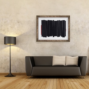 Tablou inramat - Alex Dunn - Negru lung, 60 x 80 cm - Img 2