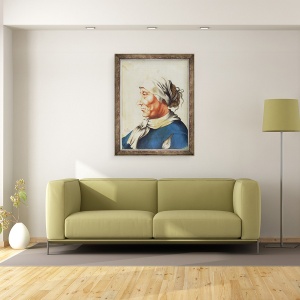Tablou inramat - Alexander Marshal - seful unui batran, 60 x 80 cm - Img 2