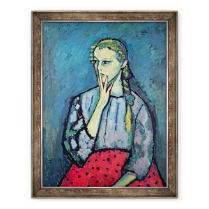 Tablou inramat - Alexej von Jawlensky - Portretul unei tinere, 60 x 80 cm