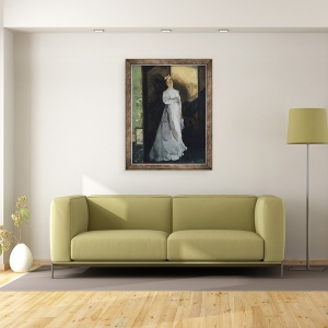 Tablou inramat - Alfred Emile Stevens - Scrisoarea de despartire, 60 x 80 cm - Img 2