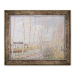Tablou inramat - Alfred Sisley - Canalul Loing, 50 x 60 cm