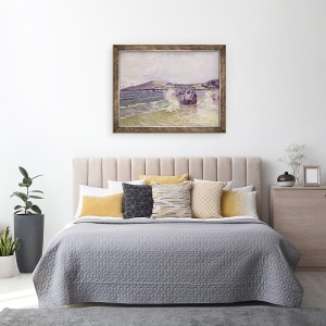 Tablou inramat - Alfred Sisley - Golful Doamnei, tara Galilor, 70 x 90 cm - Img 3