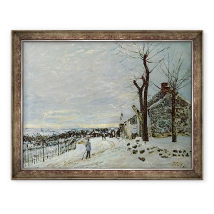 Tablou inramat - Alfred Sisley - Zapada la Veneux-Nadon, 70 x 90 cm